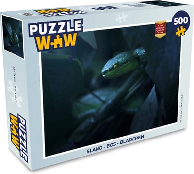 Puzzel Slang - Bos - Bladeren - Legpuzzel - Puzzel 500 stukjes