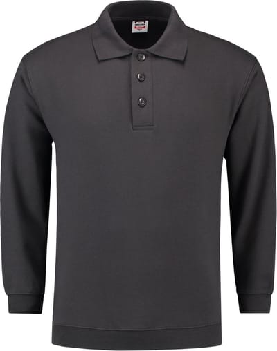 Tricorp casual Polo/Sweater boord - 301005 - Donkergrijs - maat M