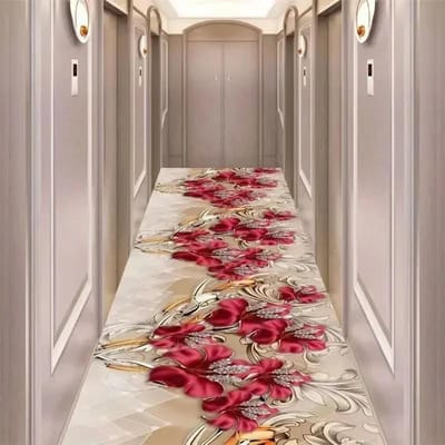 Modieus 3D gang landingsbaan woonkamer lang tapijt decoratie huis hal vloermat modern luxe entree decoratie tapijt 70x100cm