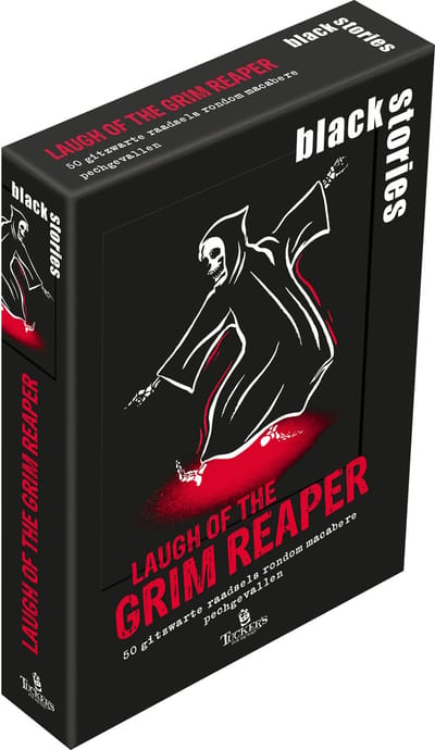 Tucker's Fun Factory kaartspel black stories Laugh of the Grim Reaper.