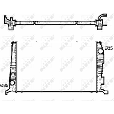 Radiator, motorkoeling NRF 53138
