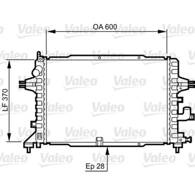 Radiator, motorkoeling VALEO 734380