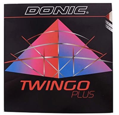 DONIC Twingo Plus Tafeltennis Rubber (zwart, 2,0 mm)