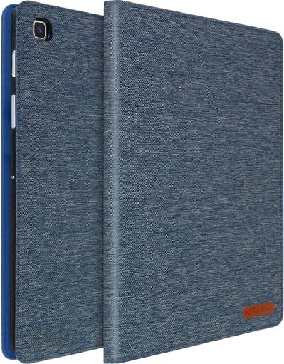 Avizar Hoesje Geschikt voor Samsung Galaxy Tab S5e met Pasjeshouder en Standfunctie, Blauw