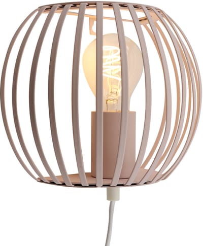 Olucia - LIEVE - Wandlamp - Beige / Wit - Vorm: Rond