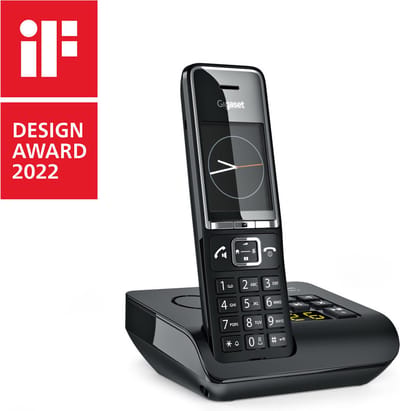 Gigaset COMFORT 550A Analoge-/DECT-telefoon Nummerherkenning Zwart