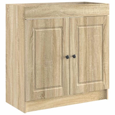 vidaXL - Badkamer - onder - Wastafel - Kast - Sonoma - Eiken - 56 - x - 37,5 - x - 81 - cm