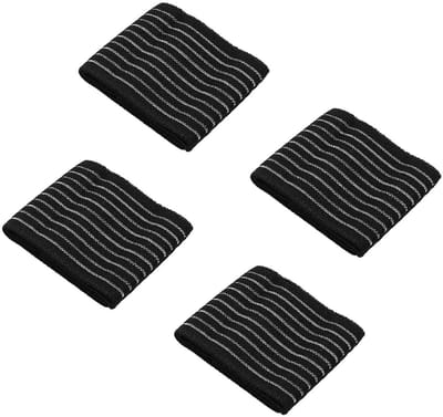 Dailygoods- Polsband Ademend - 4 Stuks - Elastisch - Sport - Carpaal Tunnel - Comfortabel Rasterontwerp - Polssteun