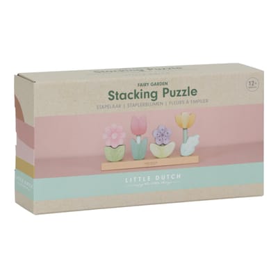 Little Dutch Stapelaar Bloemen Fairy Garden FSC Baby- en peuterspeelgoed Badspeelgoed Houten speelgoed