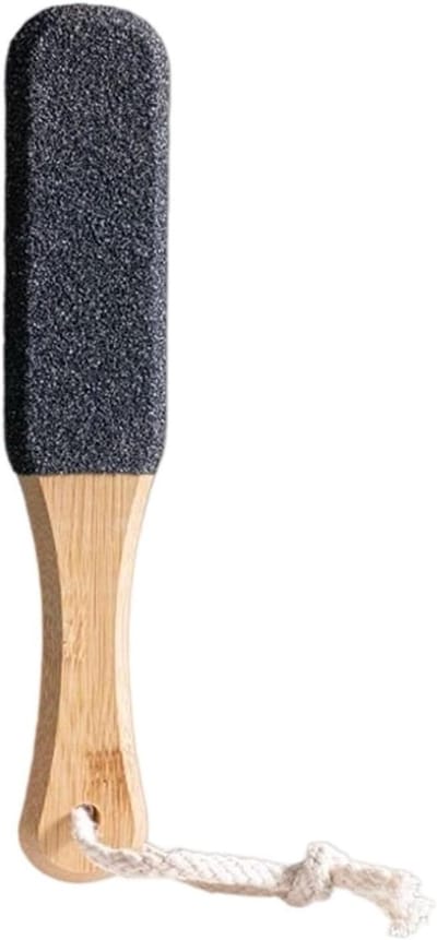 Voetvijl - Pedicureschraper Hiel - Harde Huid Verwijderen - Ergonomisch Houten Handvat - 22 cm - Natuurlijk
