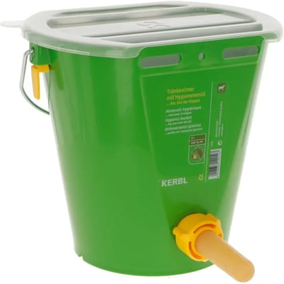 Excellent Deksel voor Kalverdrinkemmer - Kalveremmer - Deksel - 8 Liter - Wit deksel met 2 gaten