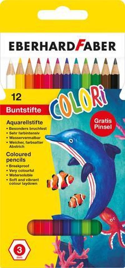 Eberhard Faber aquarelpotlood - Colori - 12 stuks - kartonetui - EF-516012