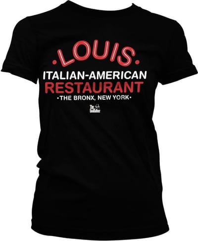 The Godfather Dames Tshirt -2XL- Louis Restaurant Zwart
