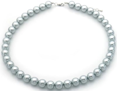 GlazenParelketting - Ketting - Zee - Zon - Stainless Steel - Parel Design - Nikkel Free - Ketting dames - Waterproof