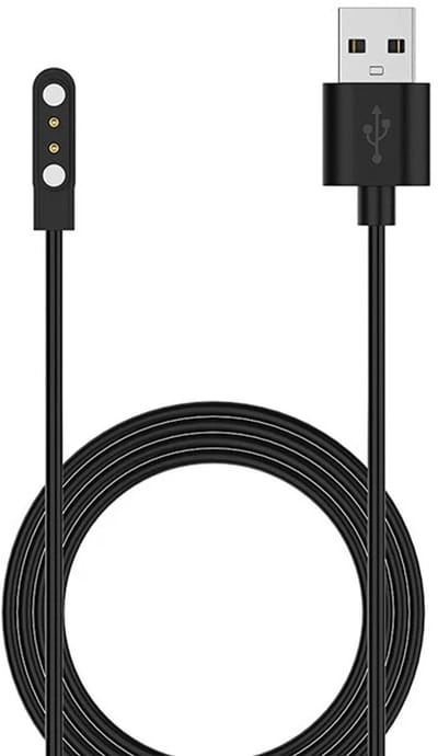Strap-it USB-A Oplader / oplaadkabel - geschikt voor CMF Watch Pro 2 smartwatch (zwart)