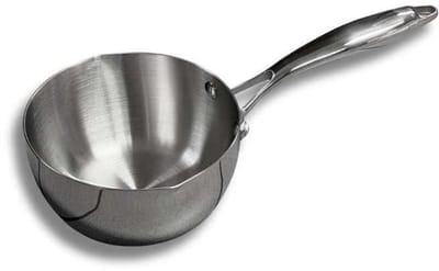 Maxime steelpan Sauspan inox 16cm met 2 gietbekken