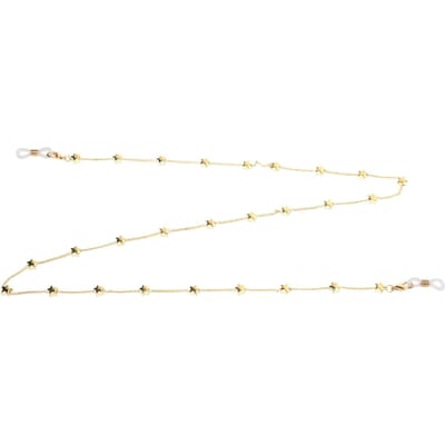 Sterpatroon Anti-Verloren Bril Mondkapje Ketting Brillenhouder Ketting Lanyard beige