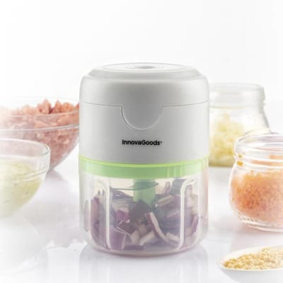 Draagbare, oplaadbare minihakmolen InnovaGoods Echoppie