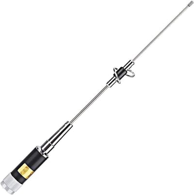ASHATA mobiele radioantenne, tram 1180 amateur dual-band NMO 38 inch antenne VHF 144-148 en UHF 144/430 MHz voor mobiele radio's