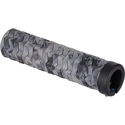 Merkloze Fietshandvatten Lock-On - Grijs/Zwart, 135mm