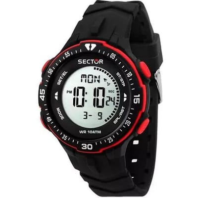 Montre homme Sector EX-26 Digital Bracelet en plastique Quartz R3251280001 100M bleu
