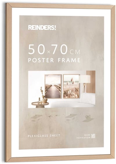 Wissellijst hout Poster 50x70 beuken Hout - REINDERS
