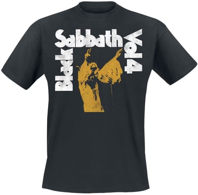 Black Sabbath Vol. 4 Tracklist Heren T-shirt - zwart - S