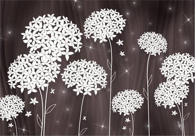 Fotobehangkoning - Behang - Vliesbehang - Fotobehang - Magical Composition - Magische Bloemen - 150 x 105 cm