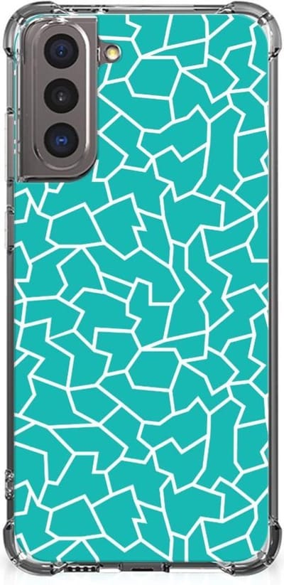 Samsung Galaxy S21 Back Cover Cracks Blue