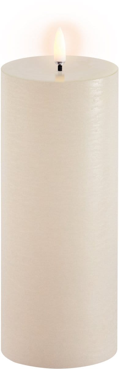 Uyuni Led Rustieke Kaars Vanille - 7,8x20cm