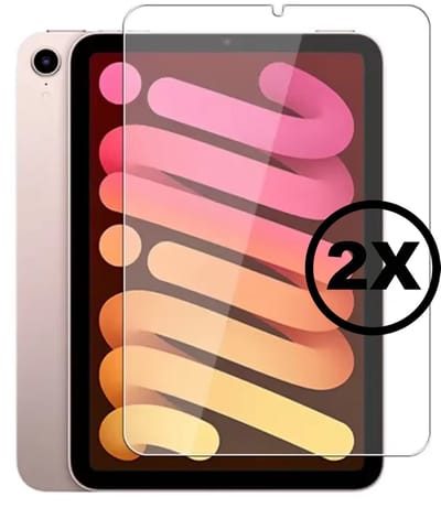 Screenprotector Geschikt voor iPad Mini 6/7 – 2 Stuks 9H Tempered Glass Bescherm Glas – Diamond Glas Krasvrij & Schokbestendig – Screen Protector voor iPad mini 6/7