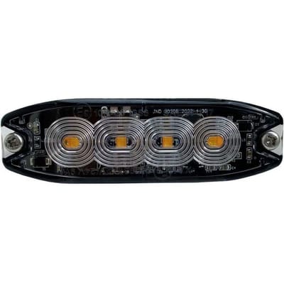 Berger & Schröter LED Front- Heckblitzer orange E9 10R-06 1386, SAE W117, X A1 E9 00.1957 Frontflitser 12 V, 24 V werkt op boordnet Schroefmontage,
