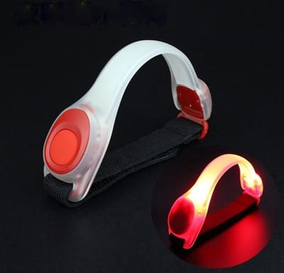 2x Hardloop band - Hardlopen in Stijl - LED-Verlichting & Reflecterend Licht - Oranje - 2 Stuks van Heble®