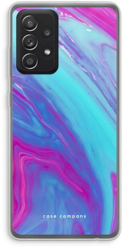 Hoesje geschikt voor Samsung Galaxy A52s 5G hoesje - Zweverige regenboog - Soft Cover Telefoonhoesje - Bescherming aan alle Kanten en Schermrand