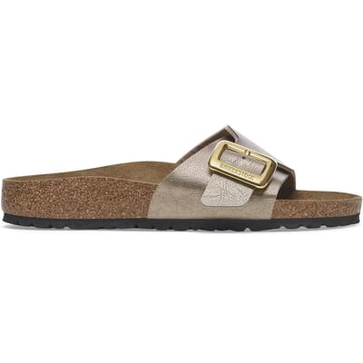 Birkenstock CATALINA BUCKLE GRACEFUL TAUPE - Dames slippers - Kleur: Taupe - Maat: 37