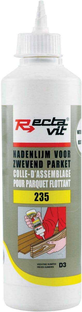 Rectavit Houtlijm Parket 0,5 kg â€” PVAc D3 vochtbestendige parketlÄ³m voor laminaat en massief hout