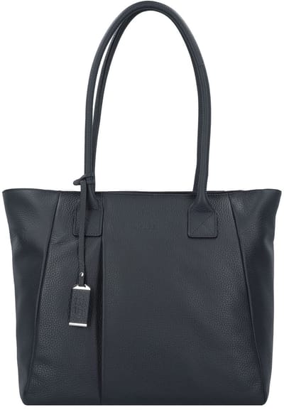 PICARD Leren Schoudertas Pure Shopper Ocean Donkerblauw