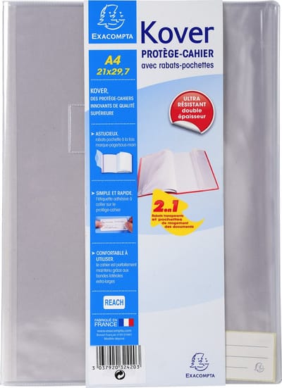 Exacompta 60x Doorschijnende schriftomslagen Kover® - 21x29,7cm - Kleurloos - 32420E