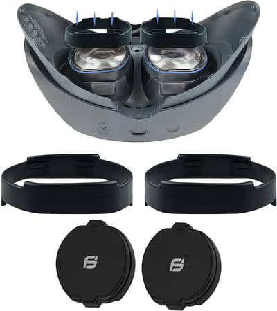 Allecto - Magnetische Glazen Spreider Beschermer - Anti-Krasring - Voor PS VR2 - Lensbeschermkap - Unisex Volwassen - Inclusief Brillenetui