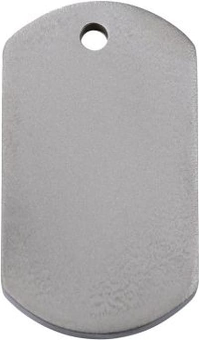 Red Dingo Hondenpenning titanium - maat S - rechthoek 2.46 cm x 1.39 cm
