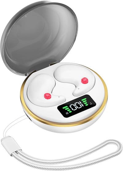 Mini Oordopjes voor Slaap - Bluetooth 5.3 Draadloze Hoofdtelefoon met Lawaai Isolatie - Oortelefoon voor Zij Slapen - Inclusief Oplaadcase