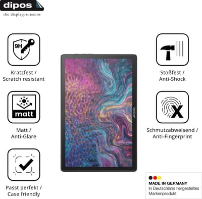 dipos – 2x Matte Pantserfolie geschikt voor Archos T105 FHD 4G Ultra | 9H Screenprotector
