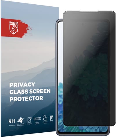 Rosso Privacy Screen Protector Geschikt voor de Samsung Galaxy S20 FE - 9H Gehard Glas - Case Friendly Tempered Glass - Eenvoudige Installatie