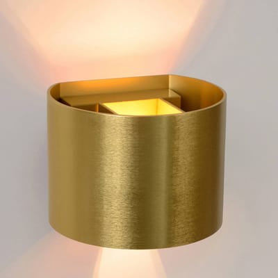 Lucide XIO - Wandlamp - LED Dimbaar - G9 - 1x3,5W 2700K - Verstelbare stralingshoek - Mat Goud / Messing