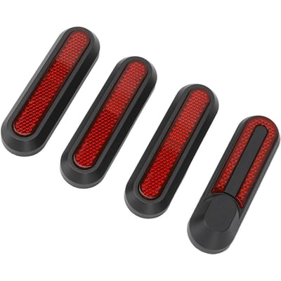 4PCS Scooter Reflective Stickers for Xiaomi Electric Scooter Front Rear Wheel Hub Cover Protective black