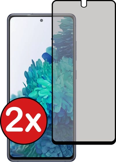 Screenprotector - 2 Stuks - Geschikt voor Samsung Galaxy S20 FE - Privacy Filter - Beschermglas - Gehard Glas - Tempered Glass - Screen Protector