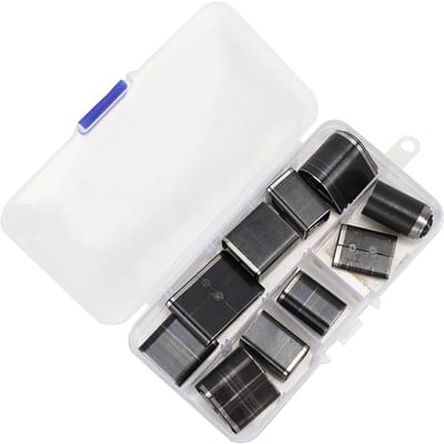 24 Stuks Holle Gat Vormige Pons Set Kort Lederen Riem Boorgereedschap Ovaal Rond Vierkant gray