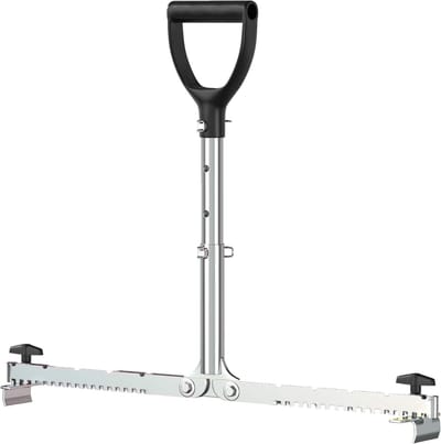 Plaatlift met draaggreep - Tegeldrager Plaatdrager - Platen Monteren - In hoogte verstelbaar - 30-62 cm - Gegalvaniseerd