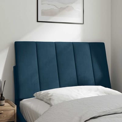 vidaXL - Hoofdbordkussen - "Hanko" - 80 - cm - fluweel - blauw