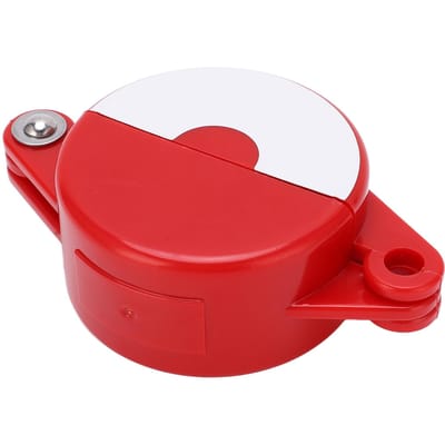 Verrouillage de vannes Résistant à la corrosion Opération simple Verrouillage de vannes de sécurité pour volants 25 mm à 64 mm red